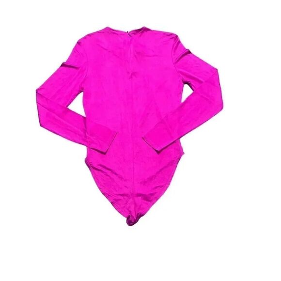 NWT women’s FARM RIO X ANTHROPOLOGIE pink long sleeve body suit size medium - Picture 6 of 13
